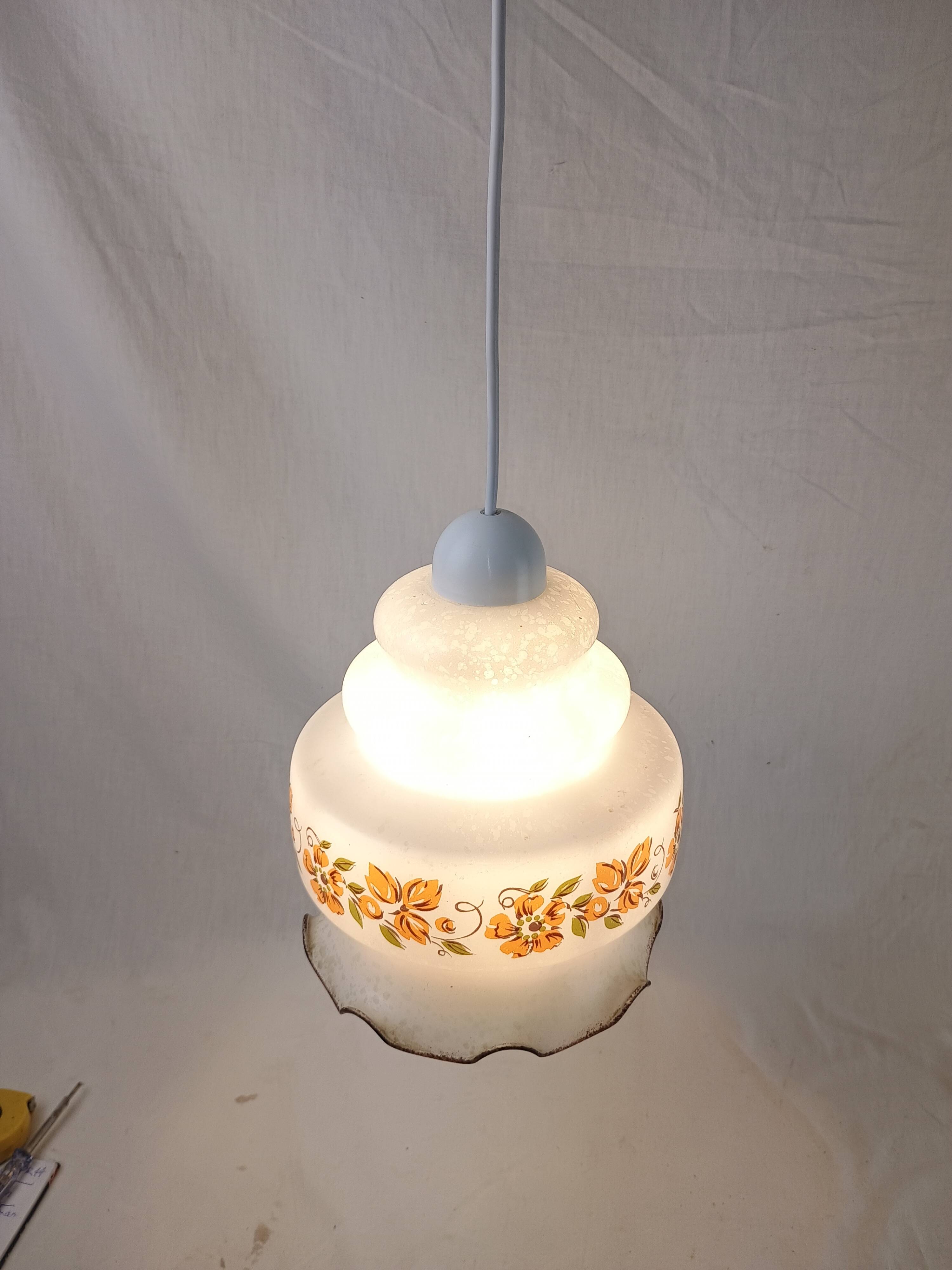 Authentic vintage pendant light from the 1950s–1960s, made in Italy
