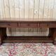 Console-table de milieu Néo-Renaissance – Travail lyonnais – Noyer massif