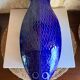 Vintage blue ceramic serving dish by Environmental Ceramics Inc., San Francisco, 1966