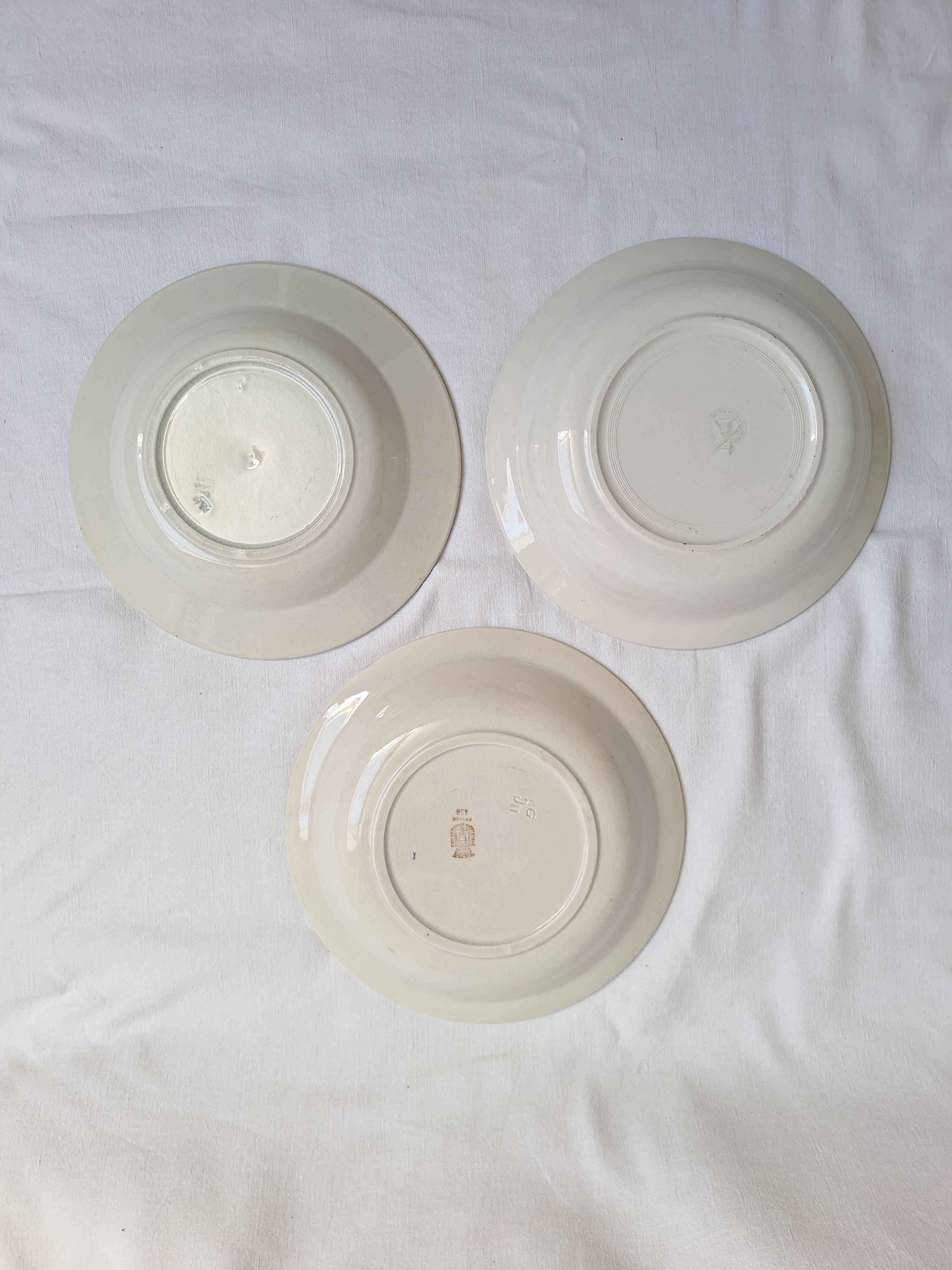 Shallow dish Gien, Moulin des Loups, K&G Luneville