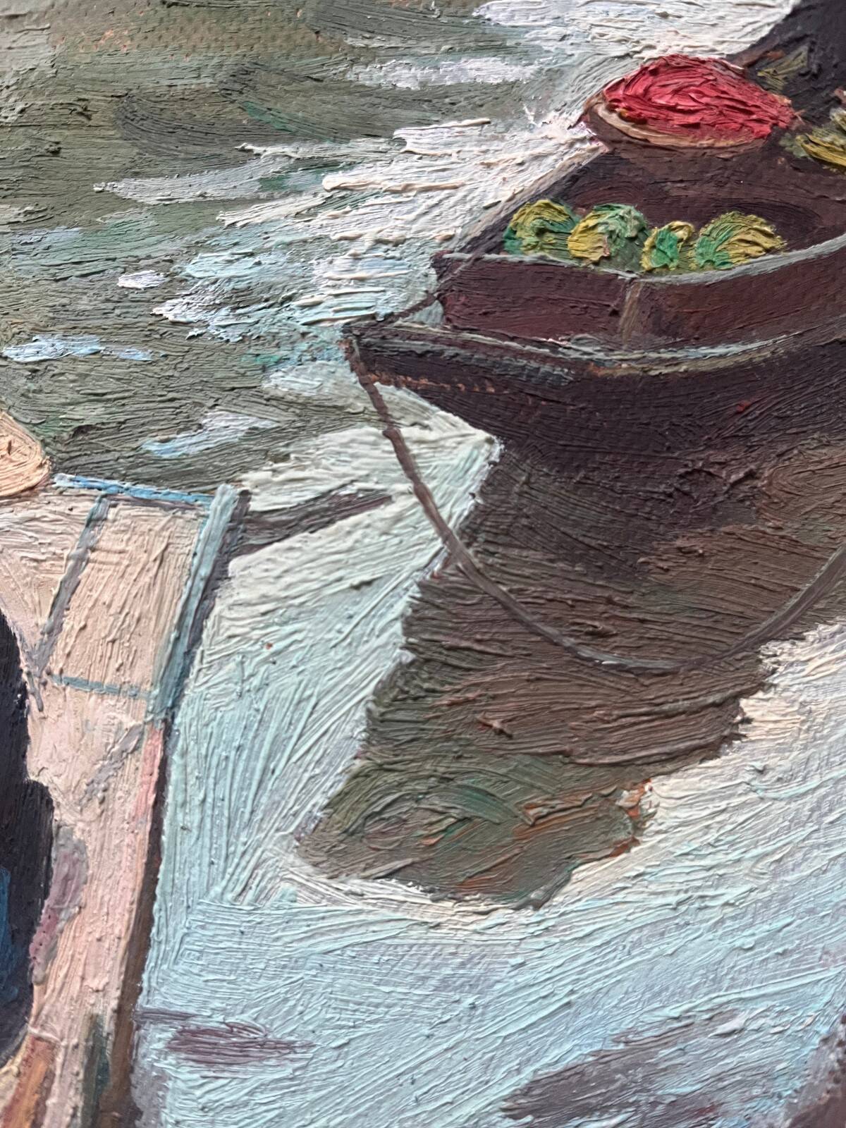 Tableau HSP "Paysage du Vietnam" signé J. Mamo 1984