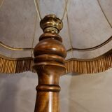 Turned wooden floor lamp 1940 to 50