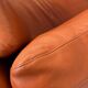 Vintage danish cognac leather sofa