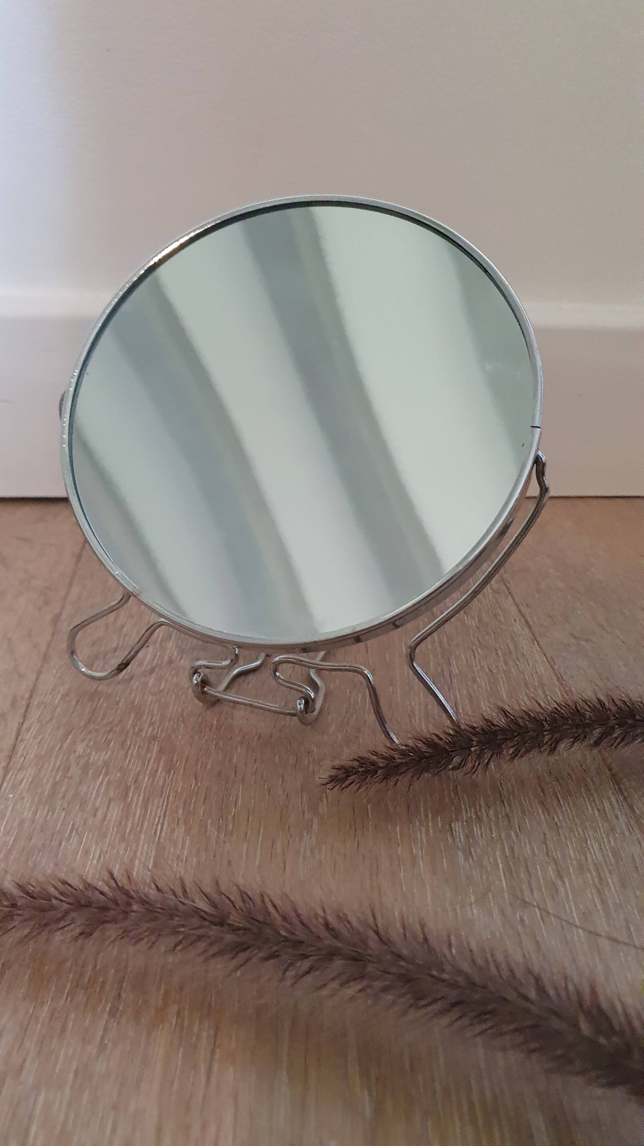 Vintage round barber mirror