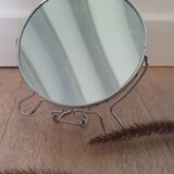 Vintage round barber mirror