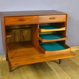 Meuble bar danois en teck par Ejvind Johansson pour Gern mMobelfabrik, 1960