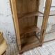 19th-century English pine display cabinet