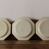 Set of 6 plates in Chantilly faience