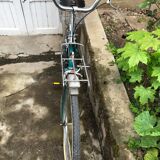 Vintage bike blue green woman brand Peugeot 70s