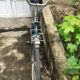 Vélo vintage bleu vert femme de marque Peugeot années 70