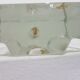 Vase solitaire, en verre transparent, conçu par H. Düsterhaus, Walther Glas,