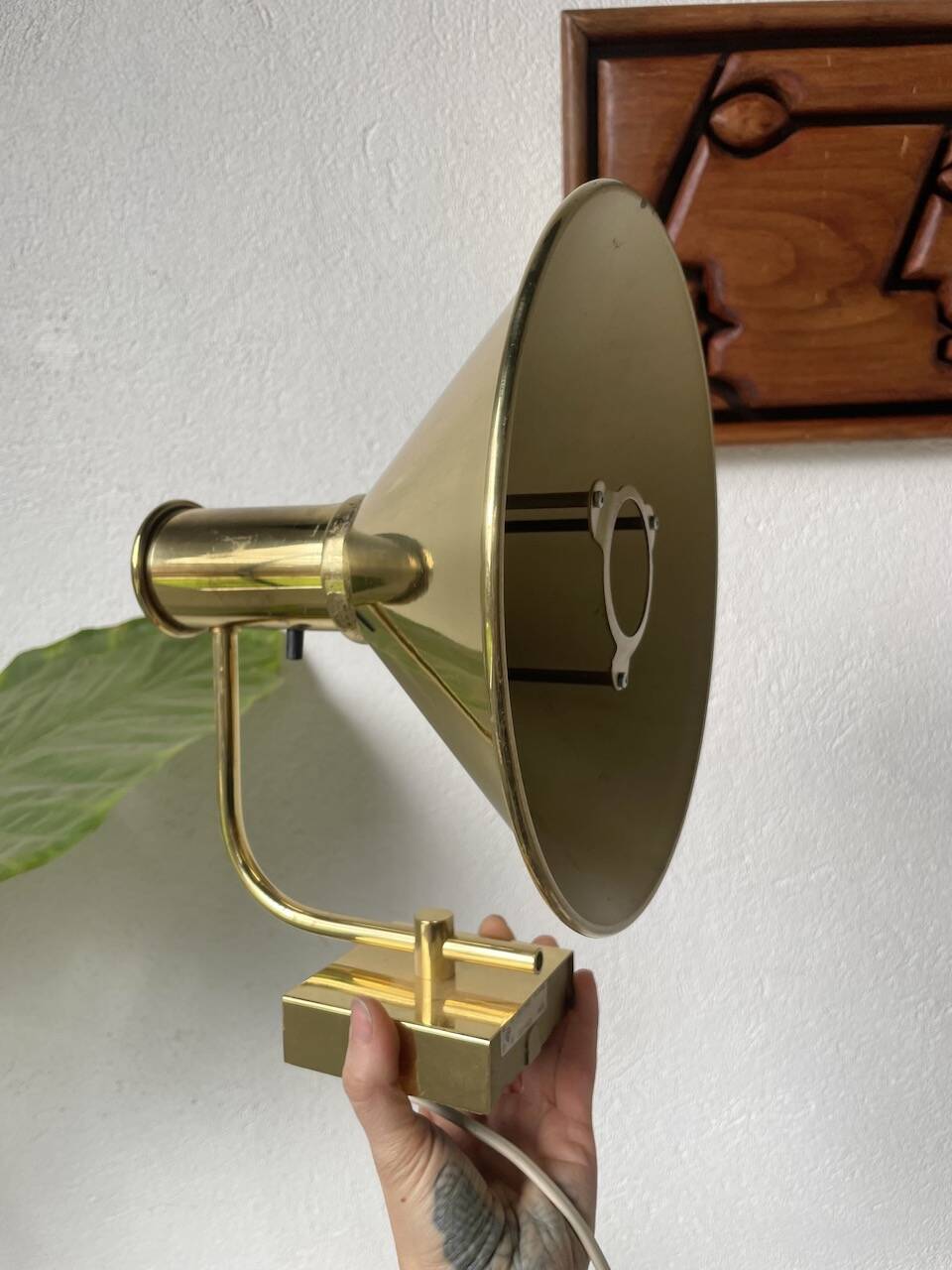 Pair of Hovik Lys brass wall lights Jonas Hidle Denmark