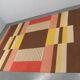 Tapis géométrique rare d'Antonin Kybal, 1948