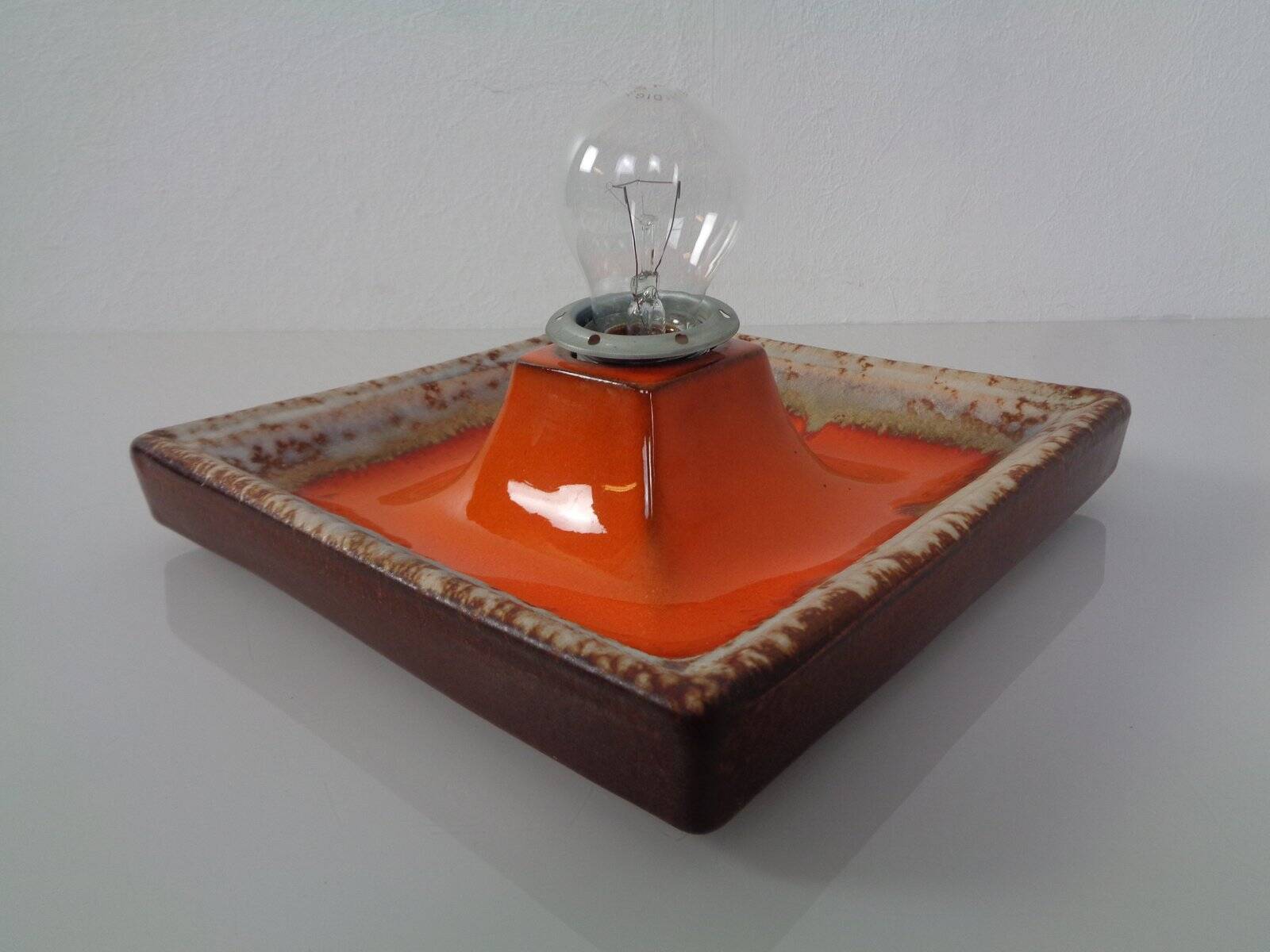 Pop Art Ceramic Wall Lamp, Germany, 1970s