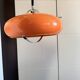Suspension Space Age orange attribuée à Dijkstra Lampen