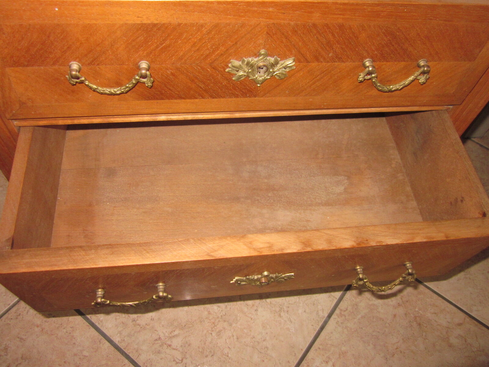 Commode en marqueterie 4 tiroirs 1920