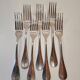 Alfenide Silver Plated Table Forks Set of 7
