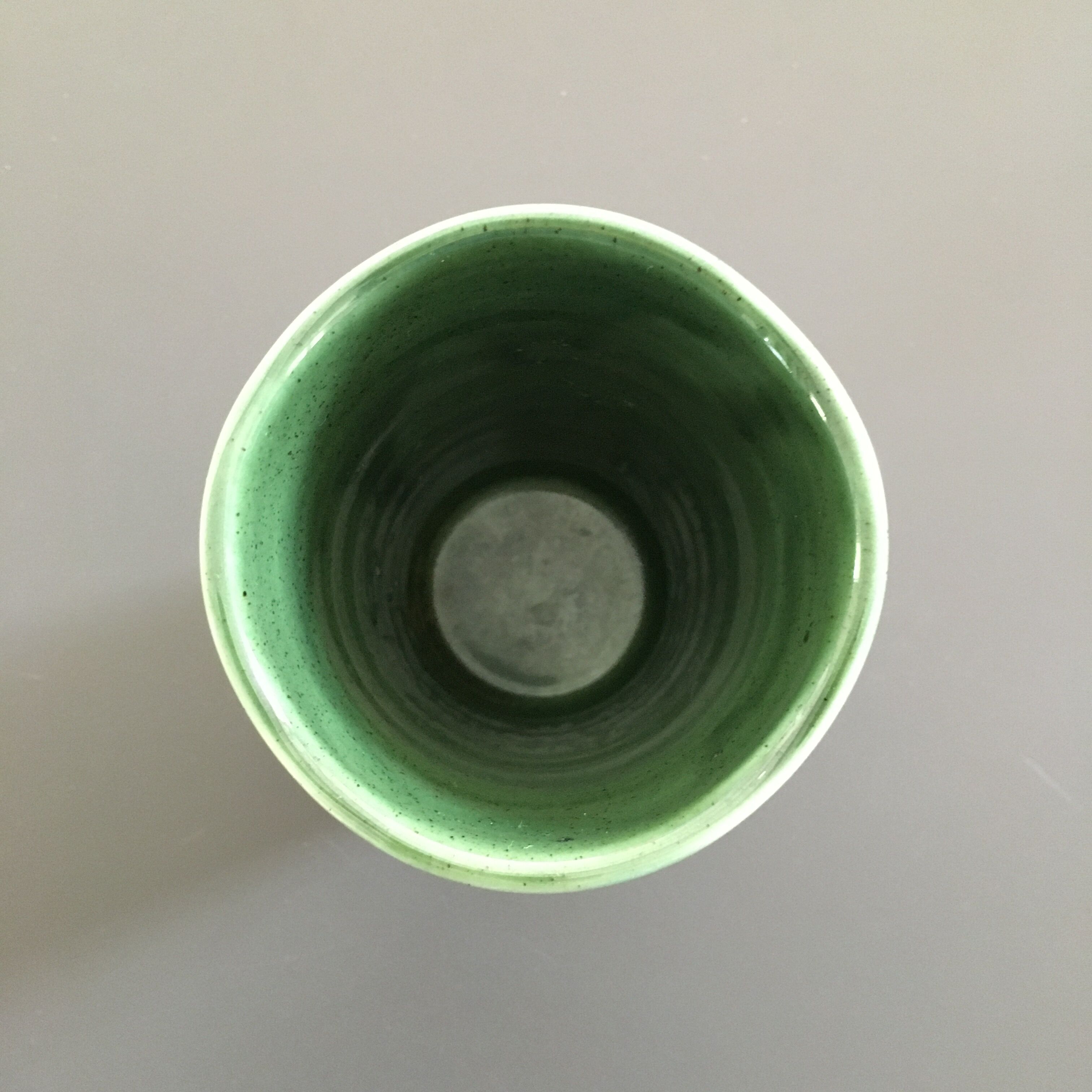 Green vase