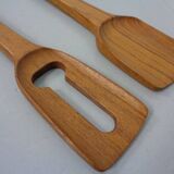 Mid-Century Teak Salad Bowl and Spoons by Richard Nissen for Nissen, 1960s, Set of 3