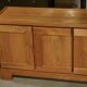 Elm wood sideboard in the style of Maison Regain, 1960s
