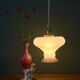 Suspension abat-jour vintage en opaline rose