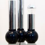 Minimalistic Chrome Targetti Sankey Table light, Italy 1970s