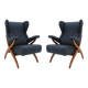Mid Century Modern Fiorenza Italian Armchairs Designed By Franco Albini, 1950