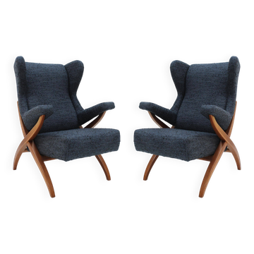 Fauteuils Fiorenza en style Mid-Century Modern conçus par Franco Albini, 1950.