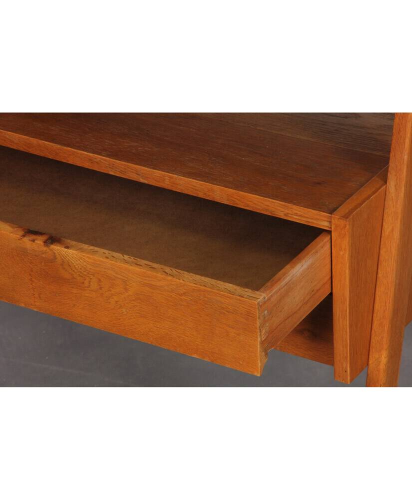 Oak TV cabinet from the Czech Republic, 1960s