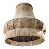 Vintage fringed pagoda lampshade