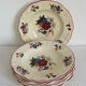 Set of 6 hollow plates in earthenware Sarreguemines Model "Agreste" vintage