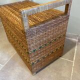 Rattan bench chest