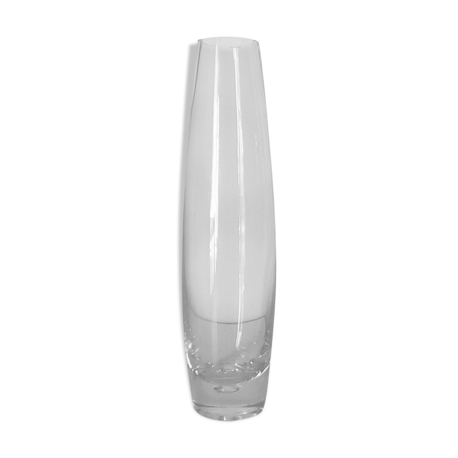 Old vase in thick blown glass 50/60s