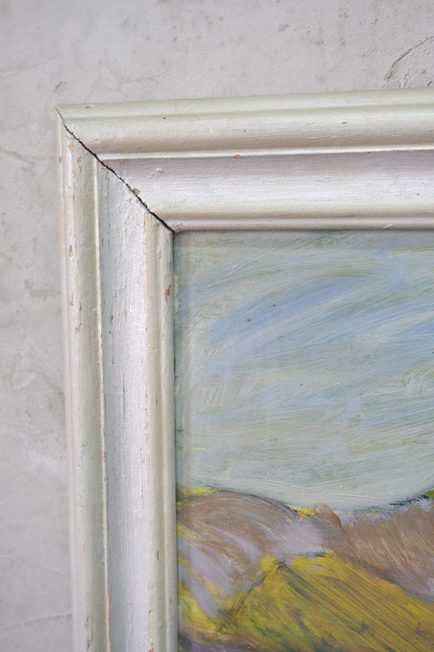 Ragnvald Magnusson, Swedish Modern Landscape, 1960, Oil on Panel, Framed