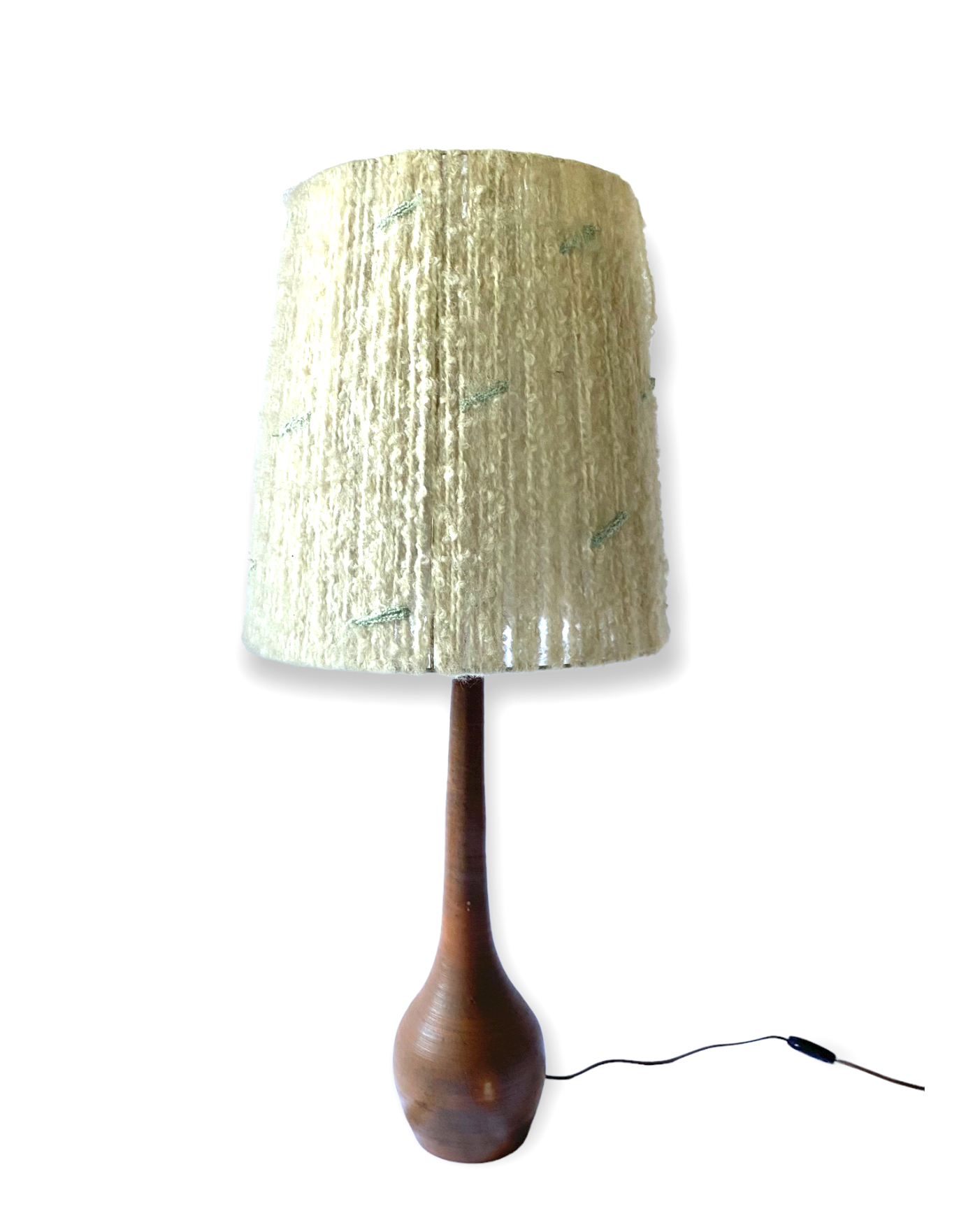 Mid-century earthenware table lamp, France 1950s