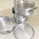1 BENTO composed of 3 military bowls WITH ALU LID 1960