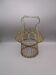 Old golden metal basket