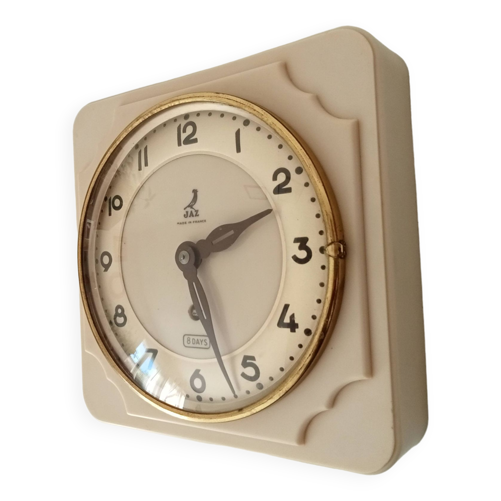 Vintage Jazz bakelite wall clock from the 50s