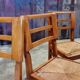 Set de 4 chaises paille de Pierre Cruège
