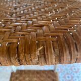 Bamboo and macrame plant holder