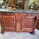 Bahut 2 doors 2 drawers in walnut period restoration a crosse