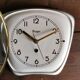 Vintage ceramic clock silent wall clock "Kieninger golden cream"