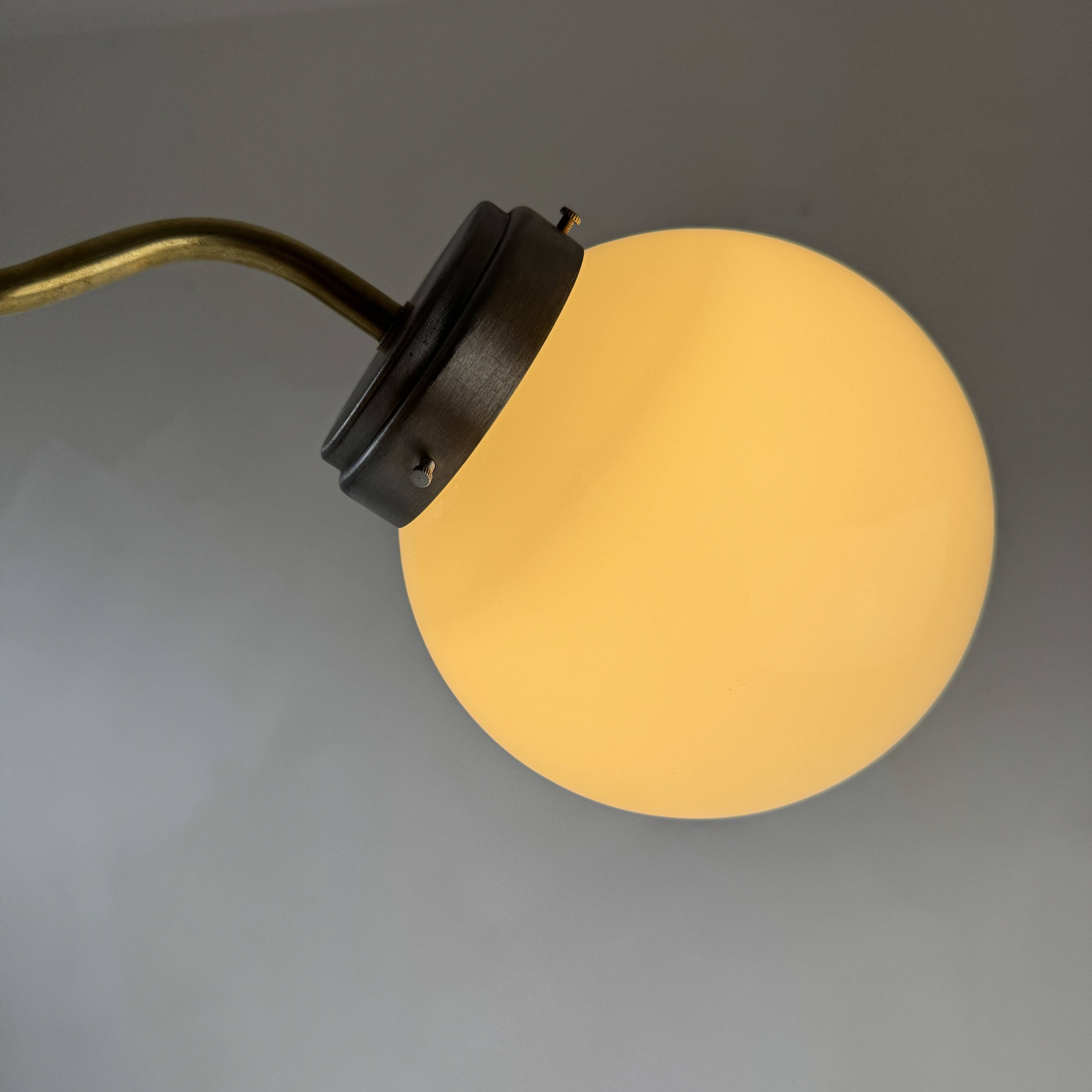 Old vintage opaline wall light