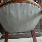 Armchair wood, fabric