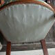 Wooden armchair, fabric