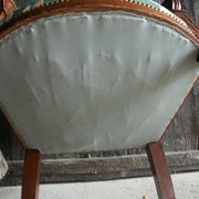 Fauteuil bois, tissu