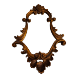 Baroque style mirror gilded wood glass vintage decoration