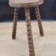 Tripod stool with turned feet