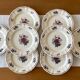 8 antique dessert plates in Sarreguemines earthenware