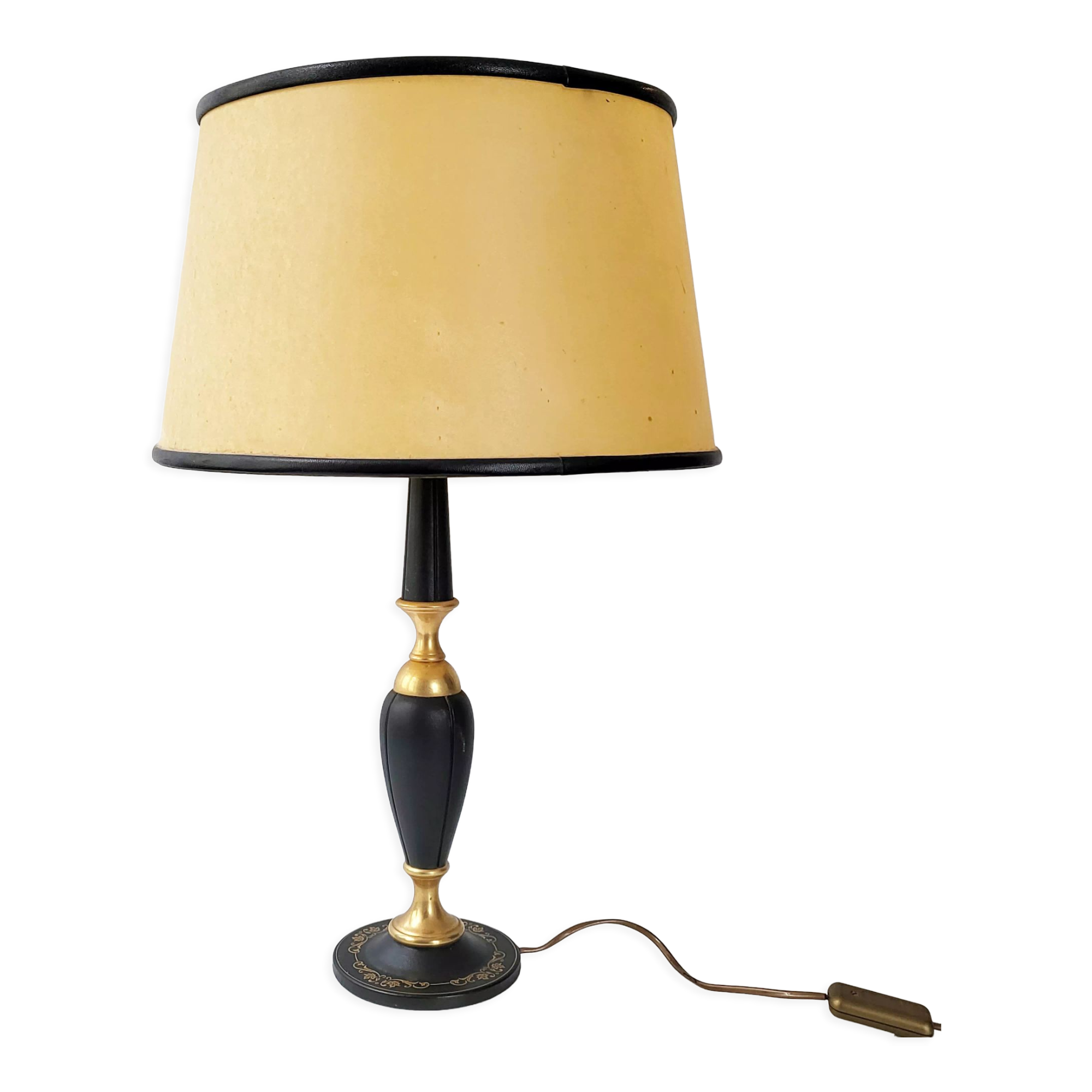 Leather lamp the Tanner 1970 vintage